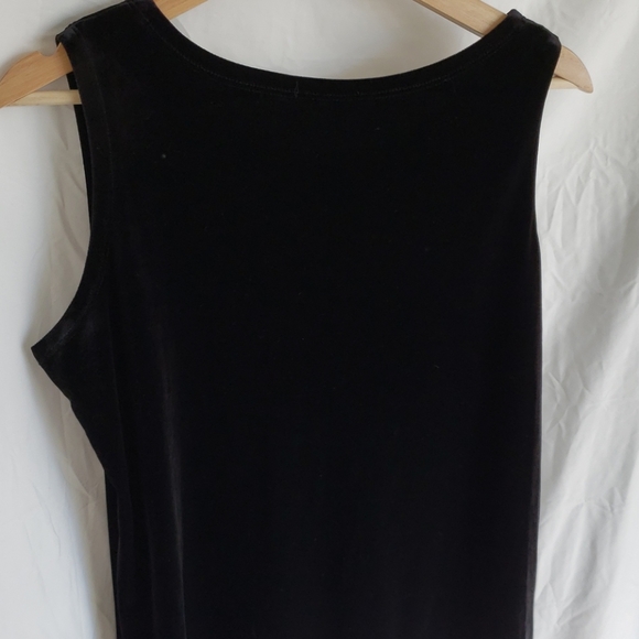Black velvet tank - Picture 3 of 3